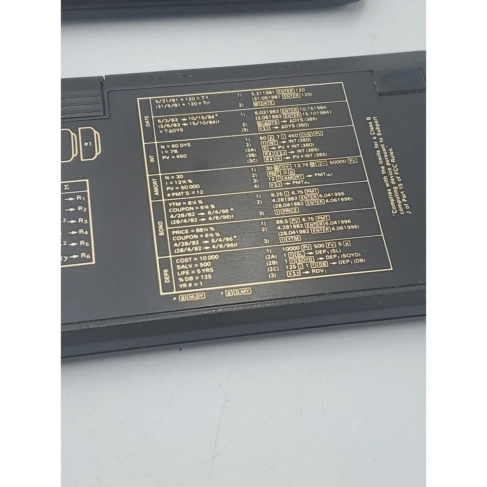 Hewlett Packard HP 12C Financial Calculator New Batteries Case